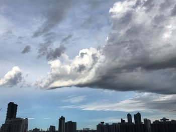 Low angle view of buildings against sky