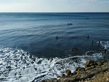 Scenic view of sea against sky