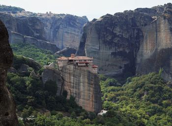 High angle view of rock formations