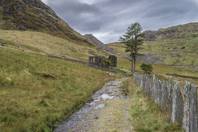 The abandoned cwmorthin slate quarry at blaenau ffestiniog in snowdonia, wales