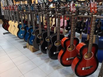 Row of guitar