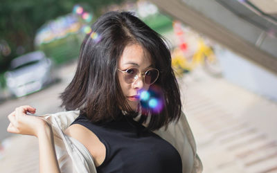 Portrait of beautiful woman