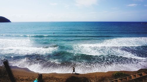 Scenic view of sea against sky