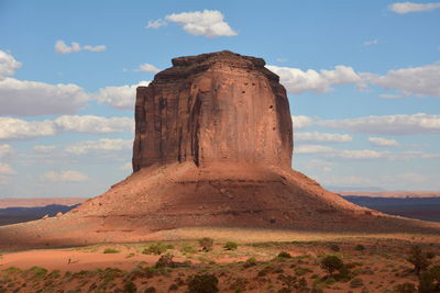 Majestic rock formation in the desert