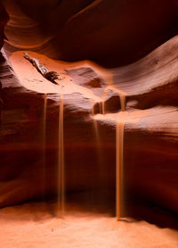 Rock formations in cave