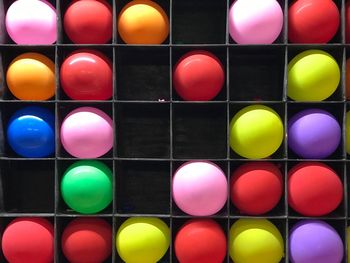 Full frame shot of colorful balls