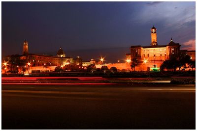 City street at night