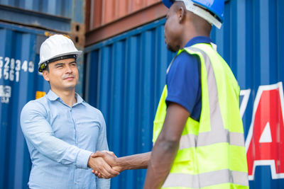 Young man working