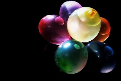 Close-up of colorful balloons