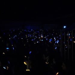 View of illuminated tunnel