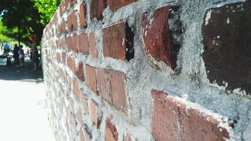 Brick wall with brick wall