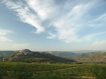 Scenic view of landscape against sky