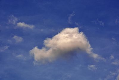 Low angle view of clouds in sky