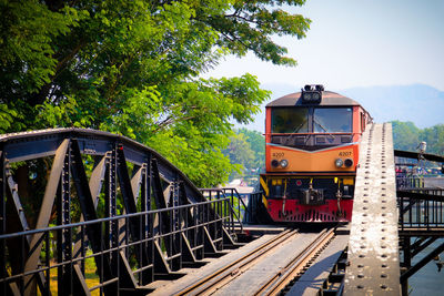 Train on railroad track