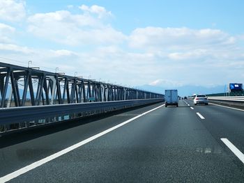 Highway against sky