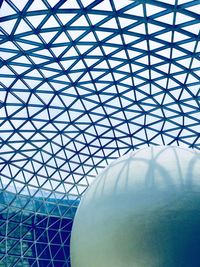 Low angle view of glass building