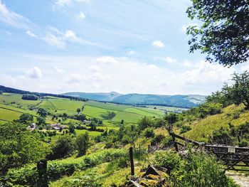 Scenic view of landscape against sky