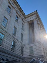 Low angle view of building against sky