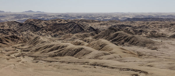 Scenic view of desert against sky