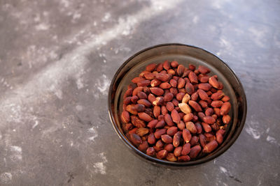 High angle view of food in container