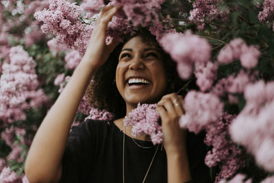 Portrait of a smiling young woman