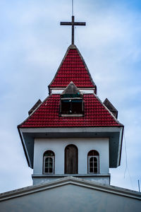 Low angle view of building against sky