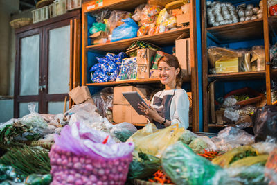 Vegetables for sale at market