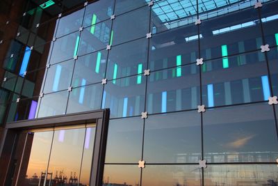 Low angle view of glass building