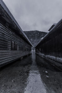 Bridge over water against sky