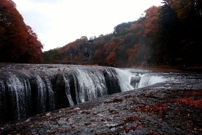 River flowing through rocks