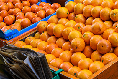 Fruits for sale at market stall