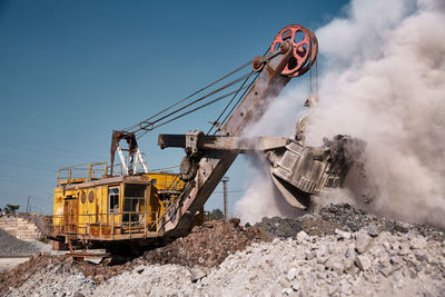 Low angle view of construction site