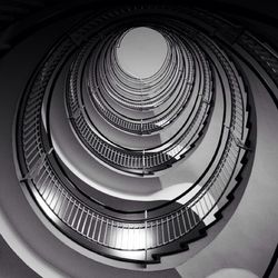 View of spiral staircase