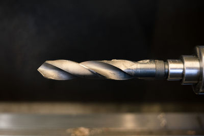 Close up of drill bit