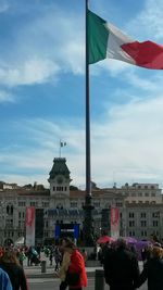 Buildings in city against sky