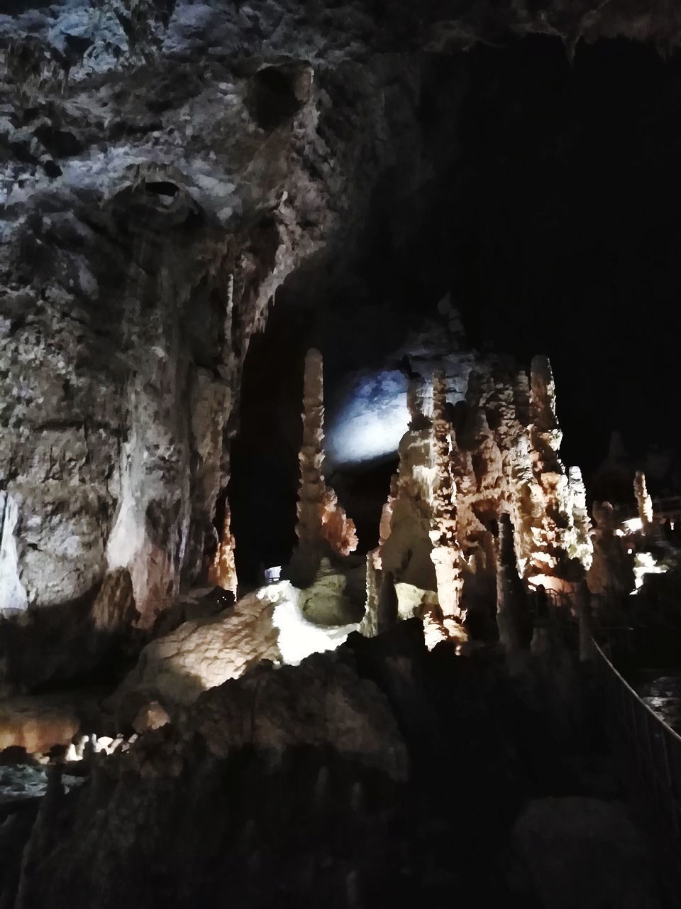 LOW ANGLE VIEW OF CAVE