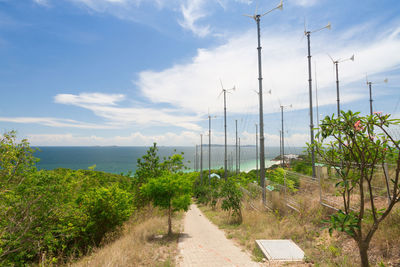 Scenic view of sea against sky