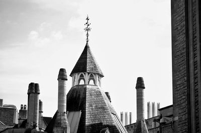 Low angle view of church against sky