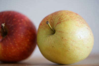 Close-up of apple on table