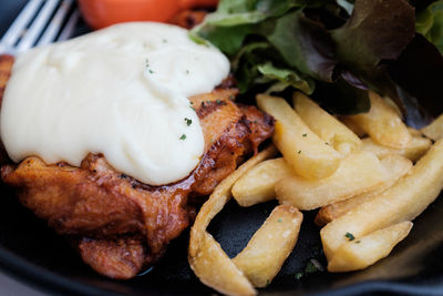 Close-up of food on plate