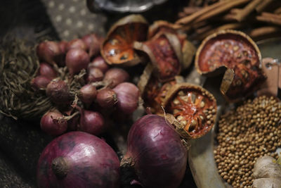 Close-up of vegetables for sale in market