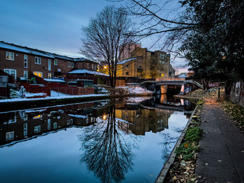 Winter east london canal view