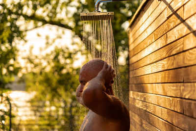 Close-up of man