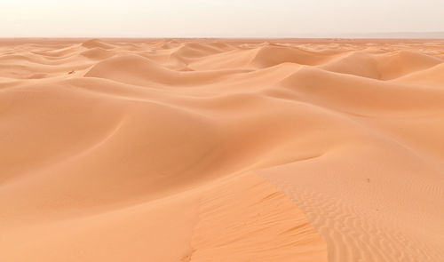 Scenic view of desert against sky