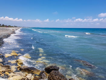 Scenic view of sea against sky