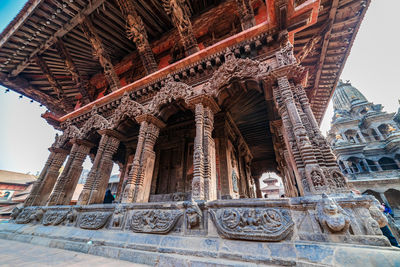 Low angle view of historical building against sky