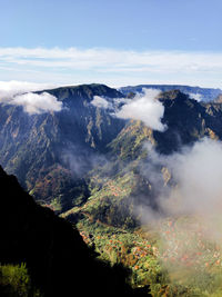 Aerial view of townscape against sky