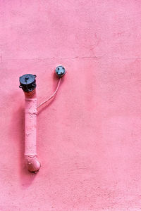 Close-up of pipes on wall