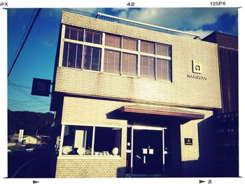 Low angle view of building against sky
