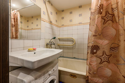 Interior of bathroom at home